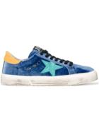 Golden Goose Deluxe Brand Blue Velvet May Sneakers