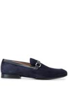 Salvatore Ferragamo Suede Horse-bit Detailed Loafers - Blue