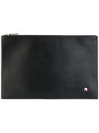 Maison Kitsuné - Logo Zip Clutch - Men - Leather - One Size, Black, Leather