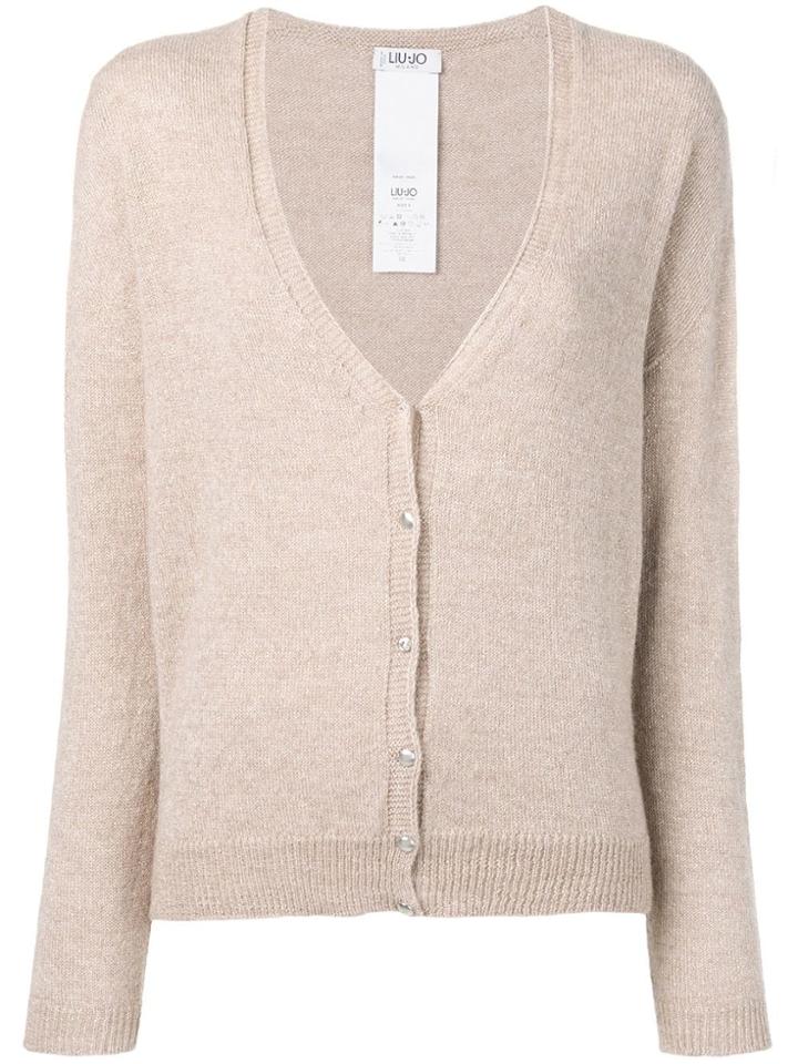 Liu Jo V-neck Cardigan - Neutrals