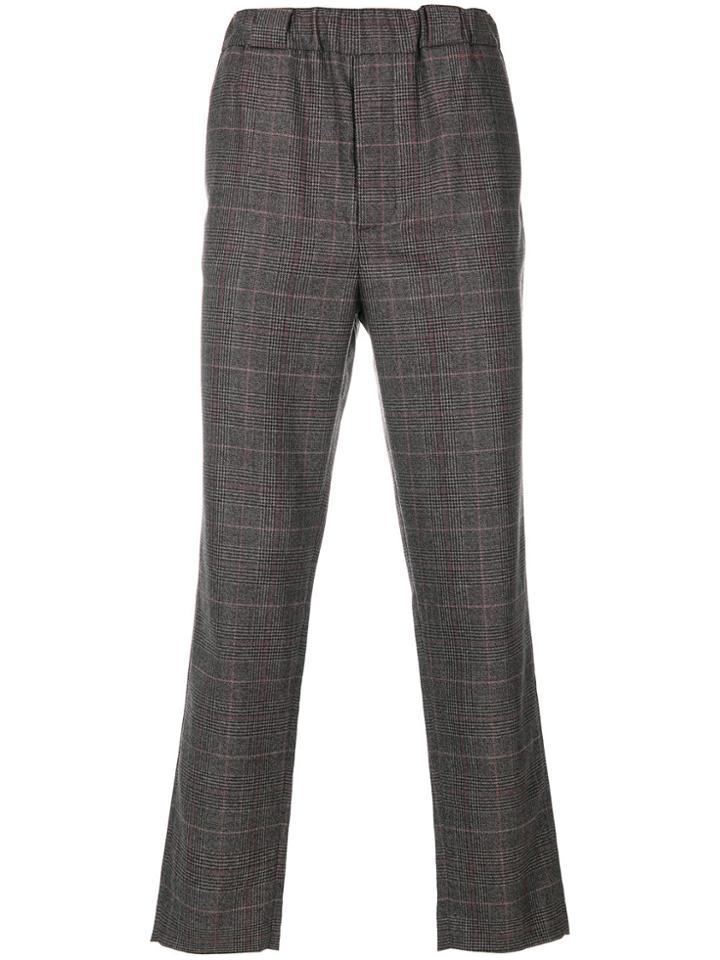 Lucio Vanotti Checked Trousers - Brown