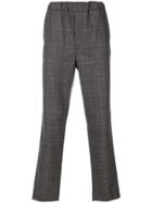 Lucio Vanotti Checked Trousers - Brown