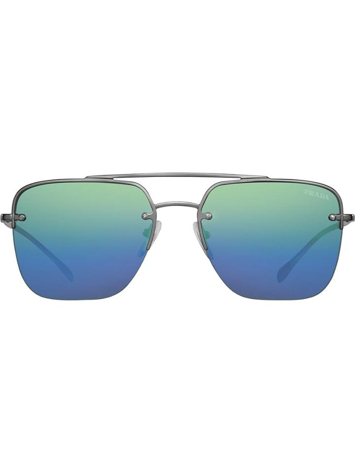 Prada Square-frame Sunglasses - Blue