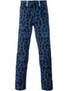 Givenchy Star Print Jeans, Men's, Size: 32, Blue, Cotton/calf Leather