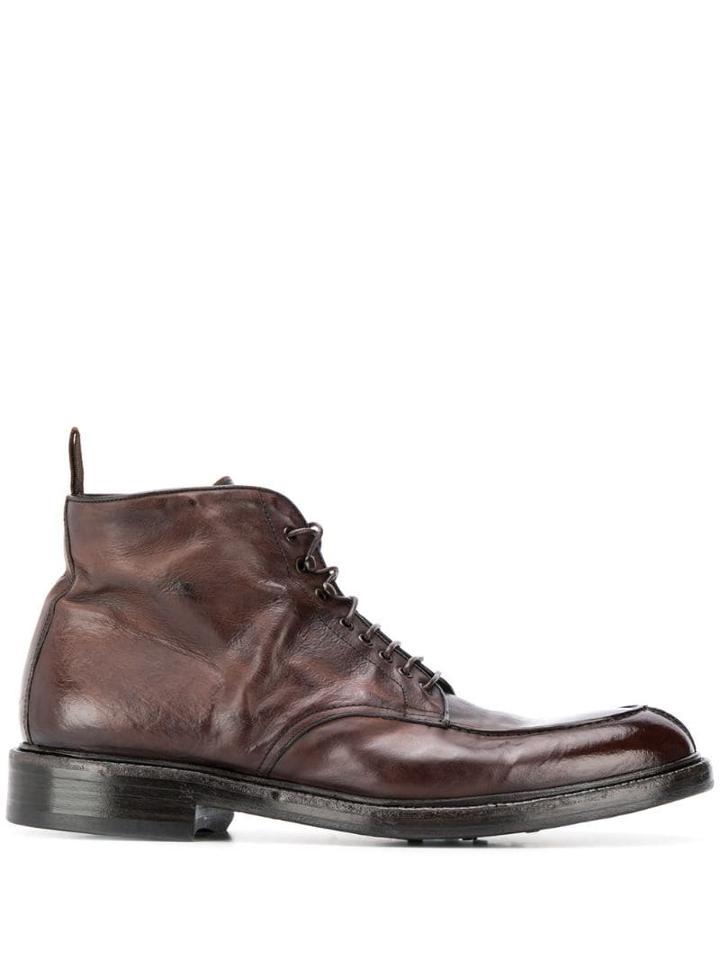 Green George Worn-look Ankle Boots - Brown