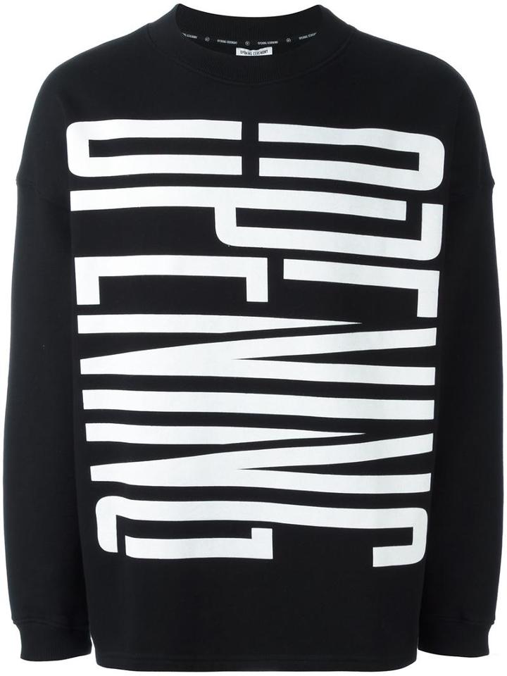 Opening Ceremony 'cozy' Sweatshirt, Men's, Size: Medium, Black, Cotton