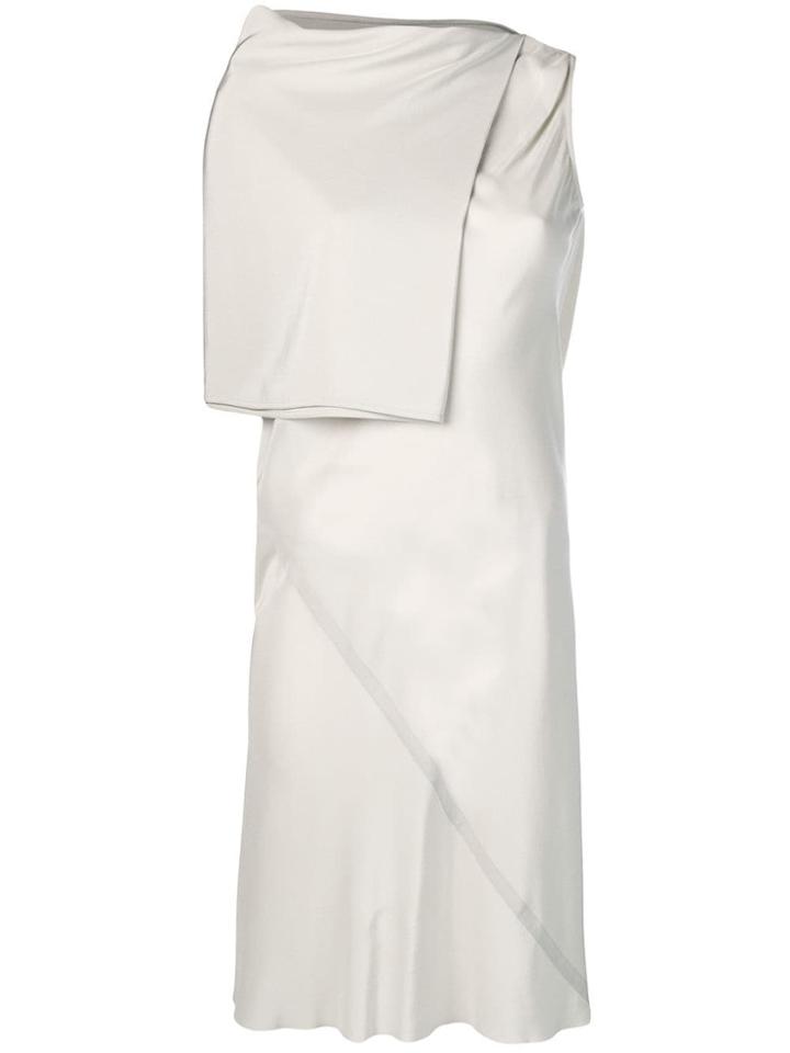 Rick Owens Asymmetric Midi Dress - Neutrals