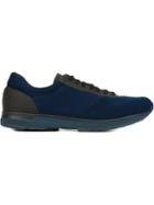 Moncler Low-top Sneakers, Men's, Size: 40, Blue, Nylon/leather/rubber