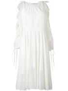 Philosophy Di Lorenzo Serafini - Cold Shoulder Dress - Women - Cotton/polyamide - 40, Nude/neutrals, Cotton/polyamide