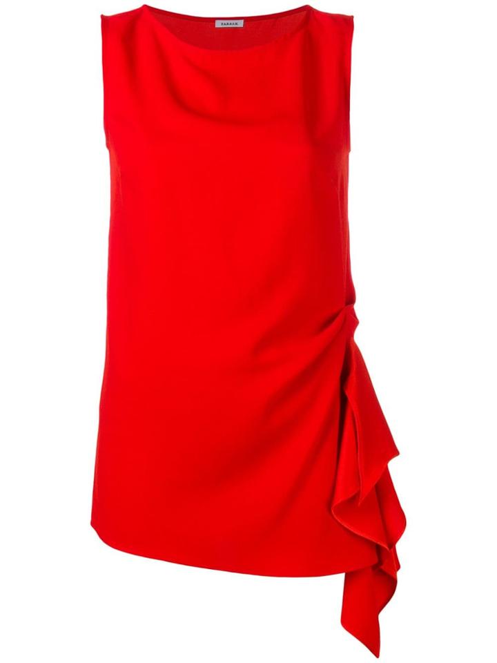 P.a.r.o.s.h. Draped Detail Top - Red
