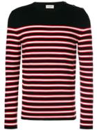 Saint Laurent Striped Knitted Jumper - Multicolour