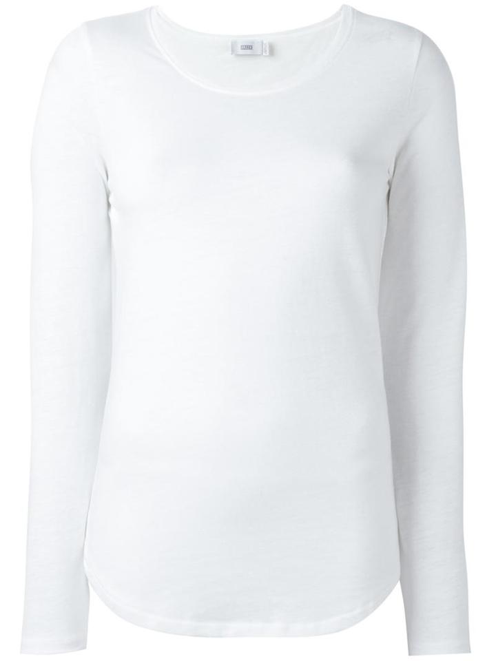 Closed Longsleeved T-shirt, Women's, Size: Large, White, Cotton/polyester