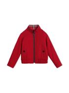 Burberry Kids Reversible Check Harrington Jacket - Red