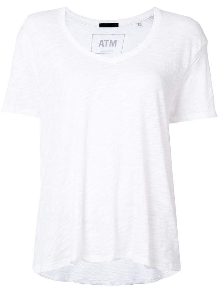 Atm Anthony Thomas Melillo Plain T-shirt, Women's, Size: Xs/s, White, Cotton