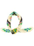 Versace Vintage Floral Urn Print Scarf