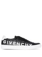 Givenchy Embroidered Logo Low Top Sneakers - Black