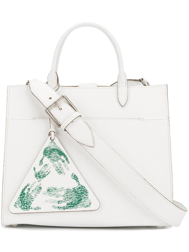 Maison Margiela Luggage Tag Tote - White