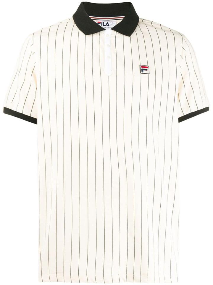 Fila Striped Polo Shirt - Neutrals