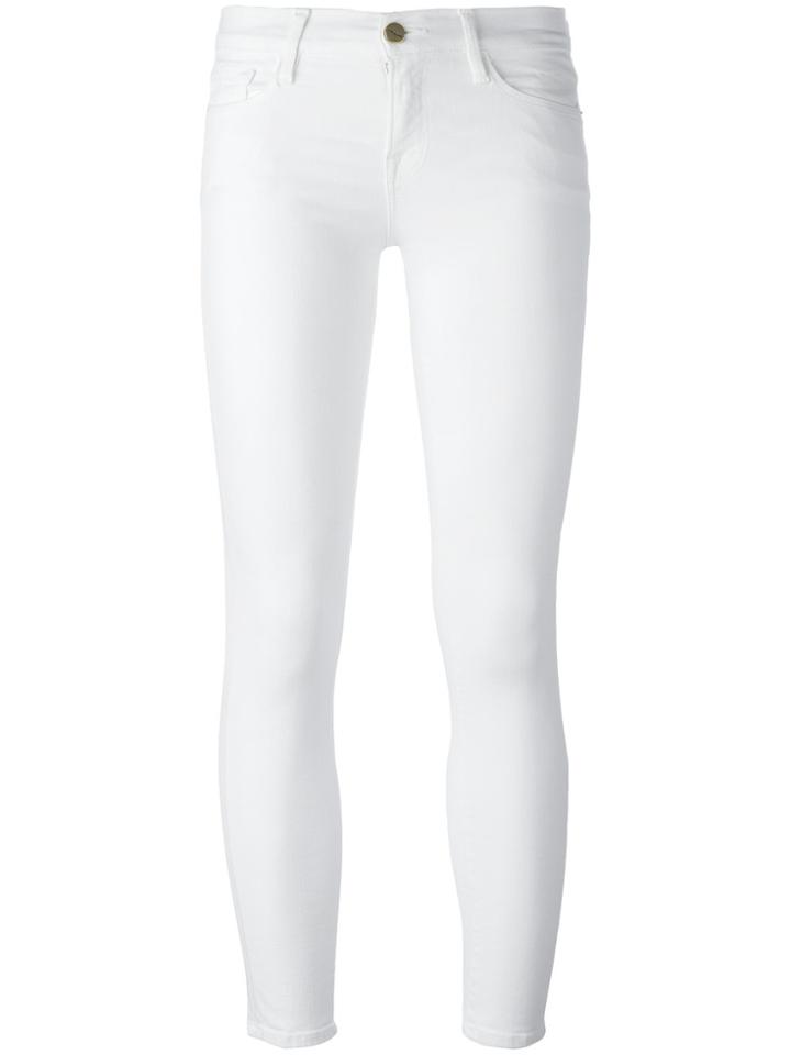 Frame Denim Slim Fit Pants - White