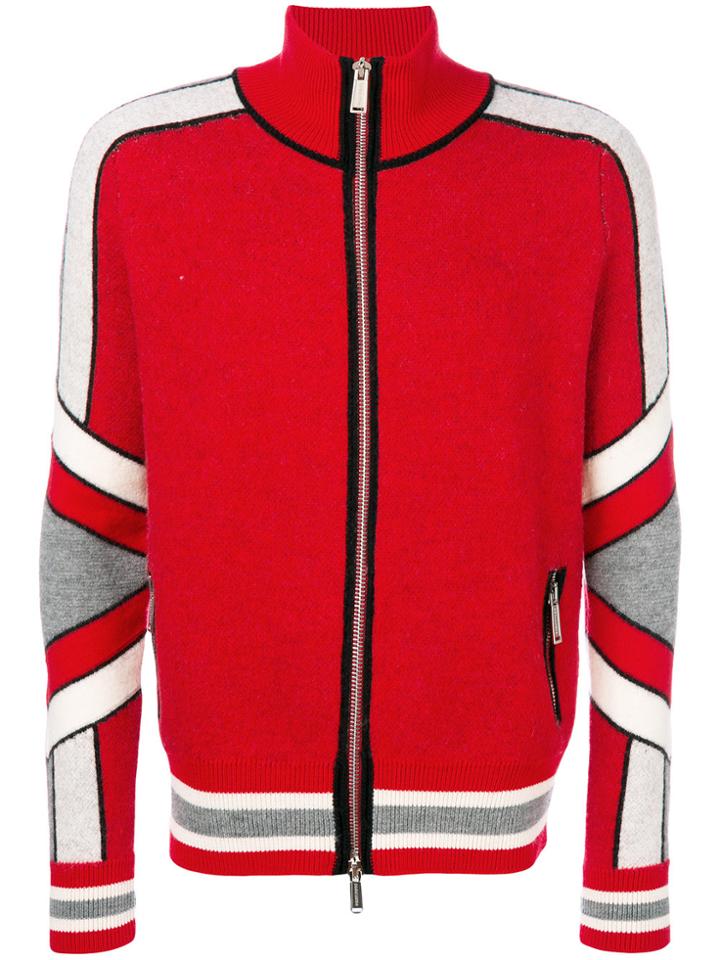 Dsquared2 Ski Paneled Knitted Cardigan