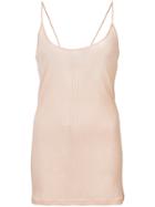 Ann Demeulemeester Spaghetti Strap Tank Top - Nude & Neutrals