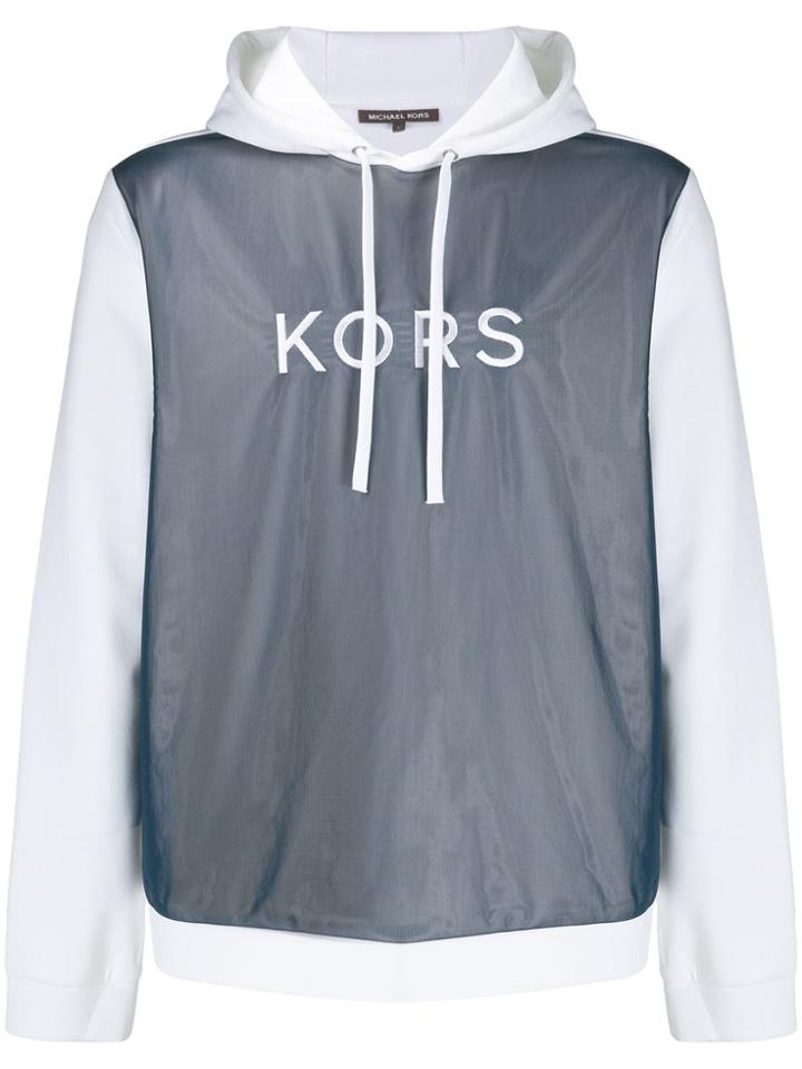 Michael Kors Mesh-panelled Sweatshirt - White
