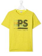 Paul Smith Junior Logo Print T-shirt - Yellow