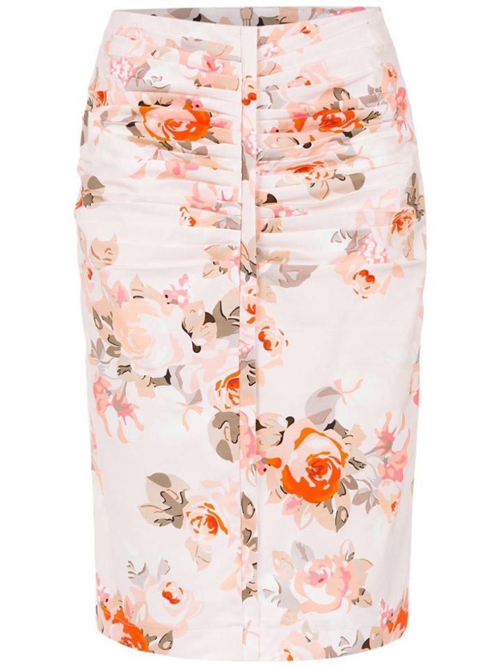 Reinaldo Lourenço Pencil Skirt - Pink & Purple