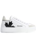 Dsquared2 Leaf Detail Sneakers - White