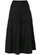 Antonio Marras Ribbed Pleated Skirt - Black