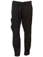 Greg Lauren Distressed Cargo Trousers, Men's, Size: 1, Black, Cotton