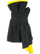 Alexandre Vauthier Contrast Lining Dress - Black