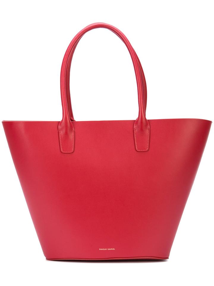 Mansur Gavriel Classic Two Handle Tote Bag - Red