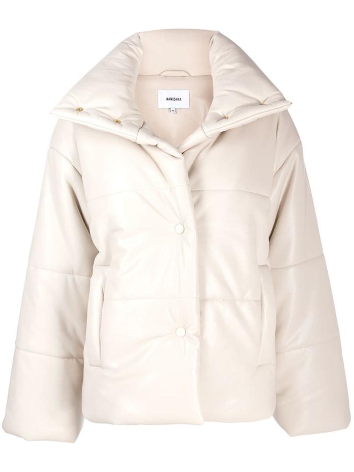 Nanushka Padded Panelled Jacket - Neutrals