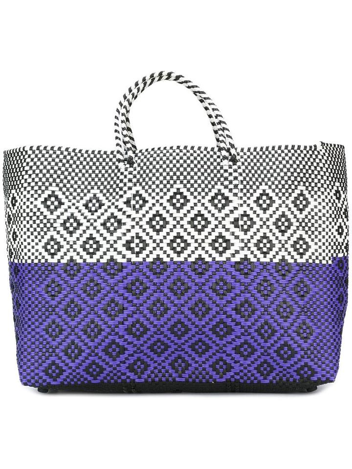 Truss Nyc Woven Tote, Women's, White