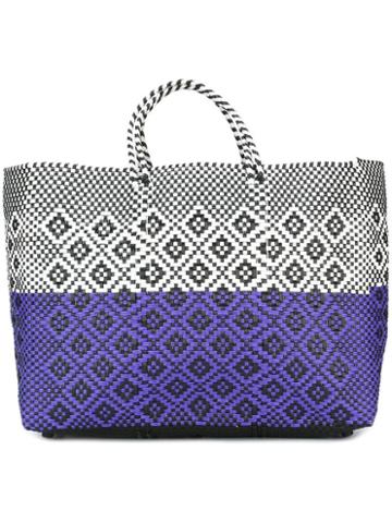 Truss Nyc Woven Tote, Women's, White