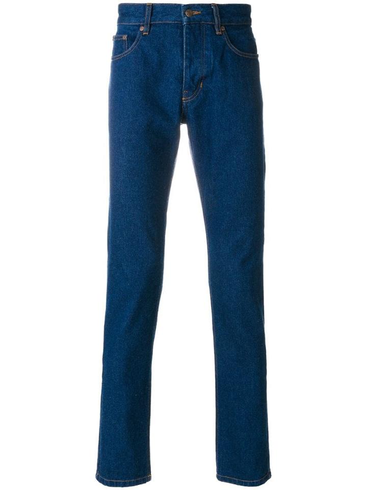 Ami Paris 5 Pocket Ami Fit Jeans - Blue