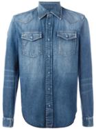 Maison Margiela Classic Denim Shirt, Men's, Size: 40, Blue, Cotton