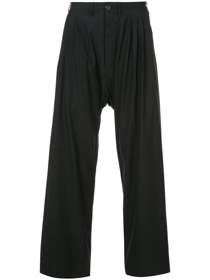Jan Jan Van Essche Wide Leg Trousers - Black