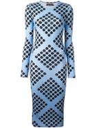 House Of Holland Diamond Print Spotted Dress
