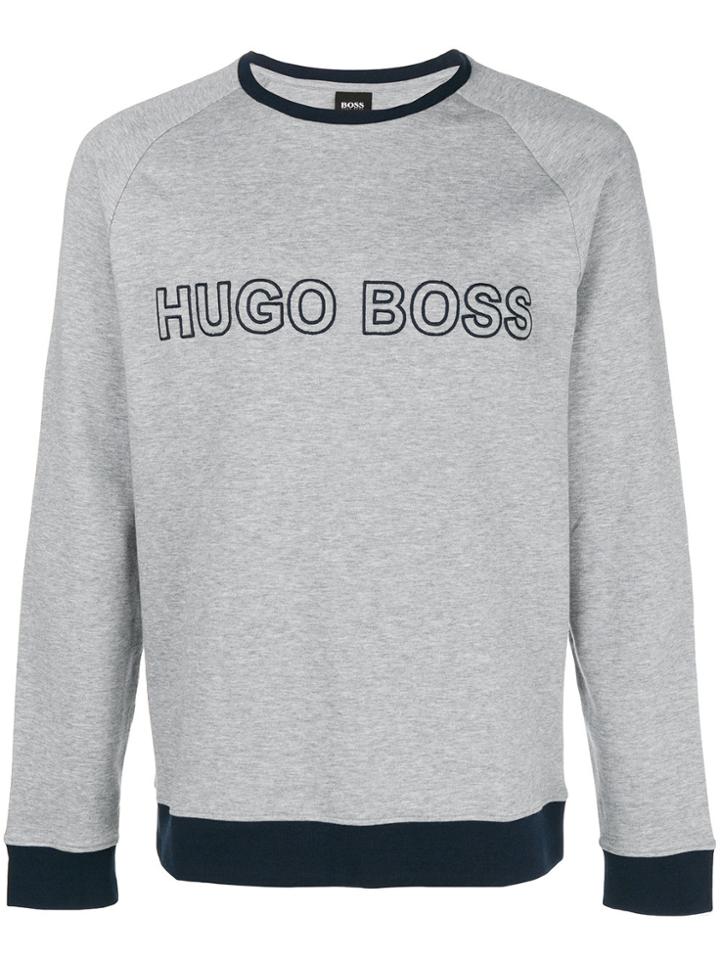 Boss Hugo Boss Logo Print Sweatshirt - Grey