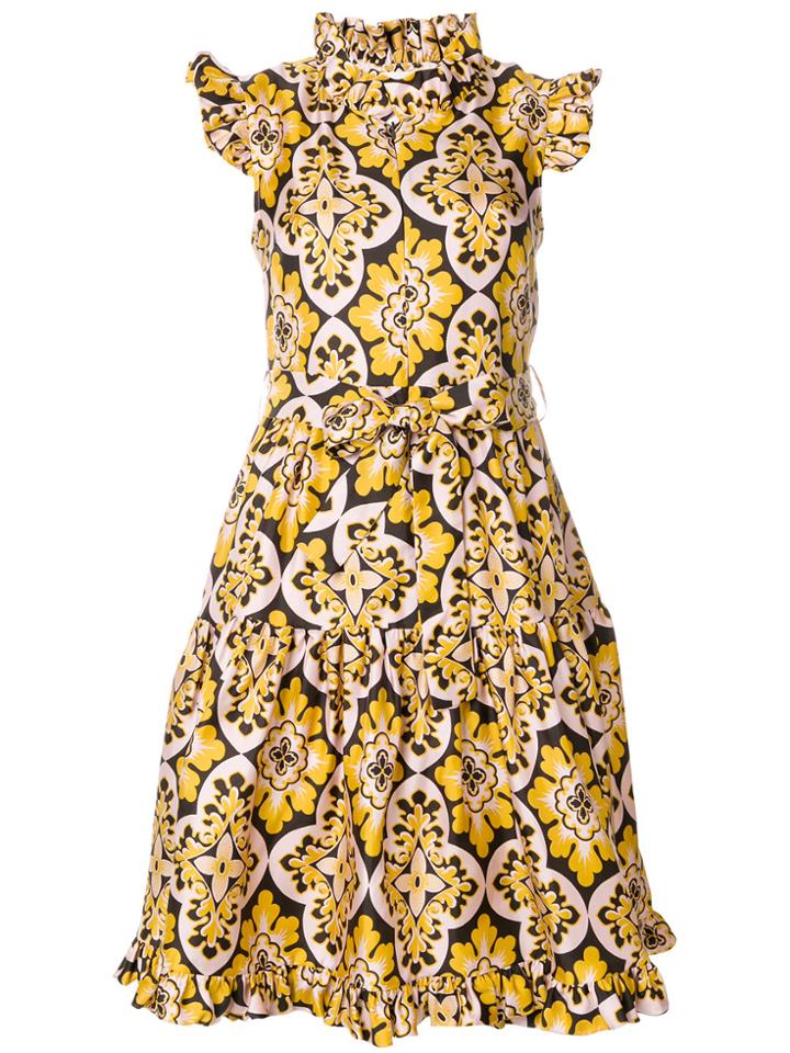 La Doublej Zip & Sassy Palazzo Dress - Yellow & Orange