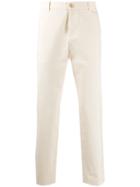 Gucci Rear Embroidered Straight-leg Trousers - Neutrals