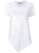 A.f.vandevorst - Asymmetric Hem T-shirt - Women - Polyester/spandex/elastane/rayon - 40, White, Polyester/spandex/elastane/rayon