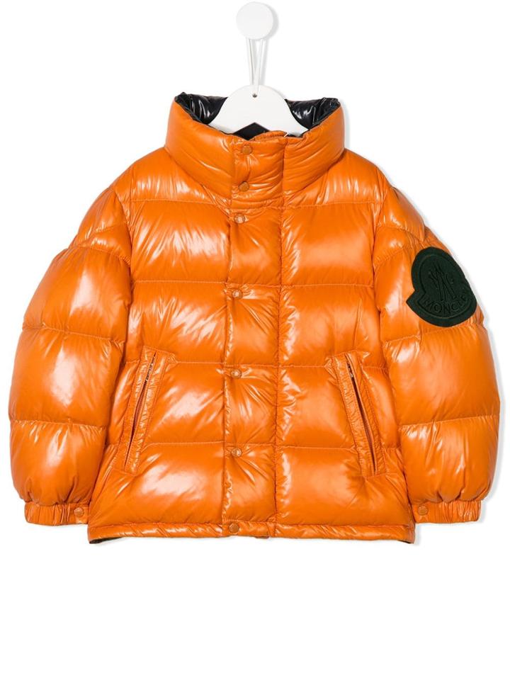 Moncler Kids Dervaux Jacket - Yellow & Orange