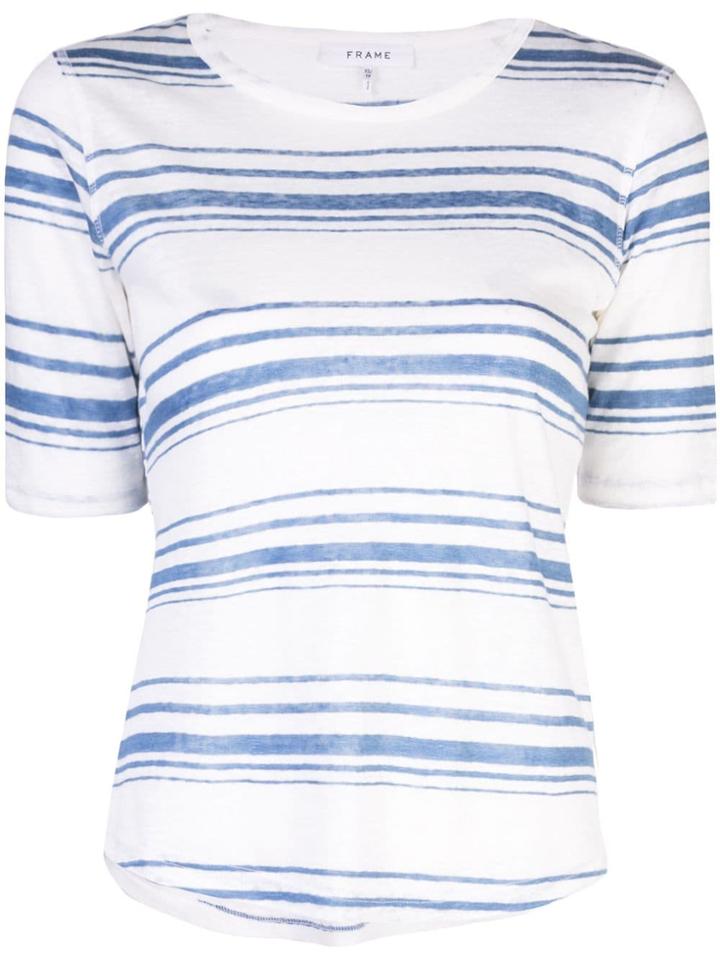 Frame Striped T-shirt - White