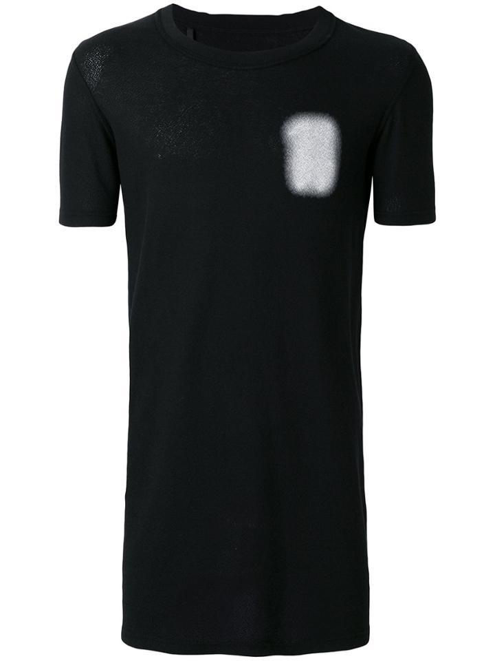 11 By Boris Bidjan Saberi Sprayed Detail T-shirt - Black
