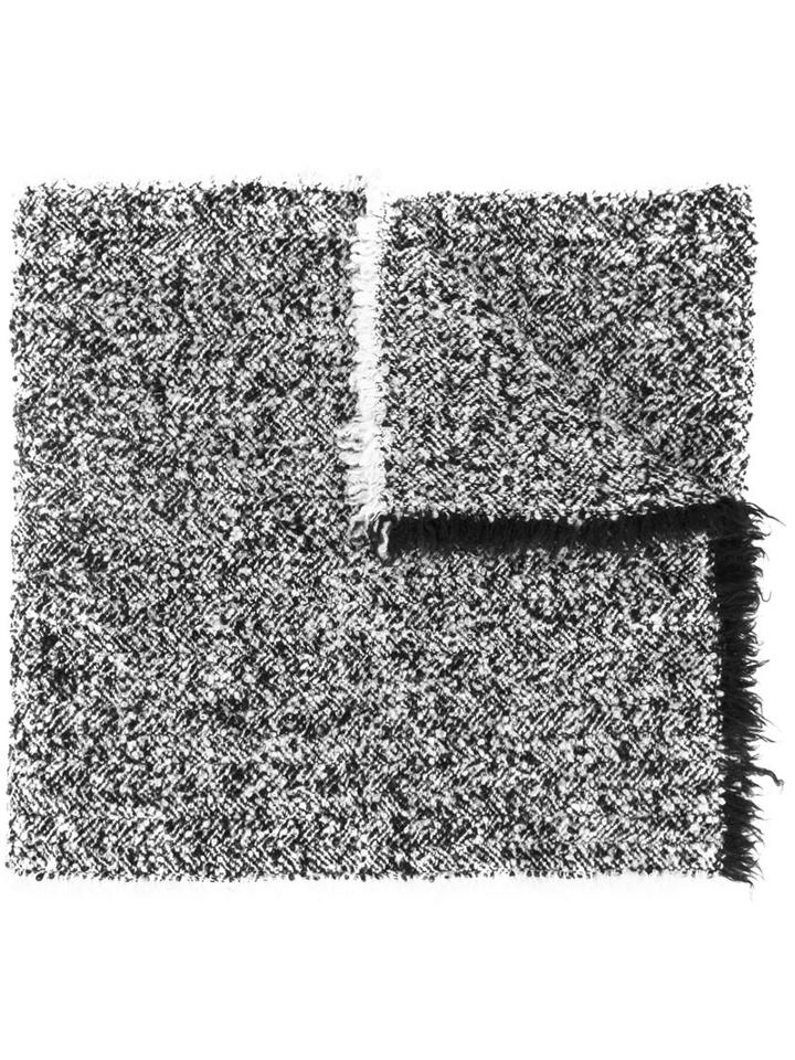 Faliero Sarti Herringbone Pattern Scarf