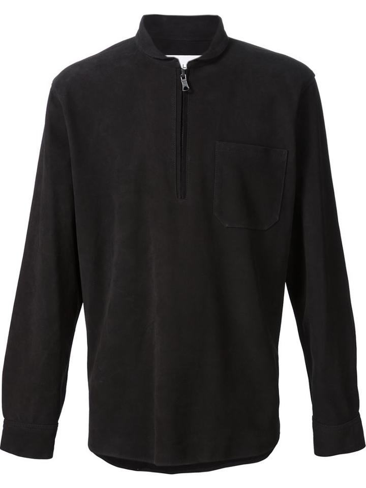 Our Legacy Suede Shawl Zip Shirt