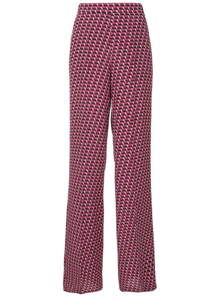 Etro Geo Print Palazzo Pants - Pink & Purple